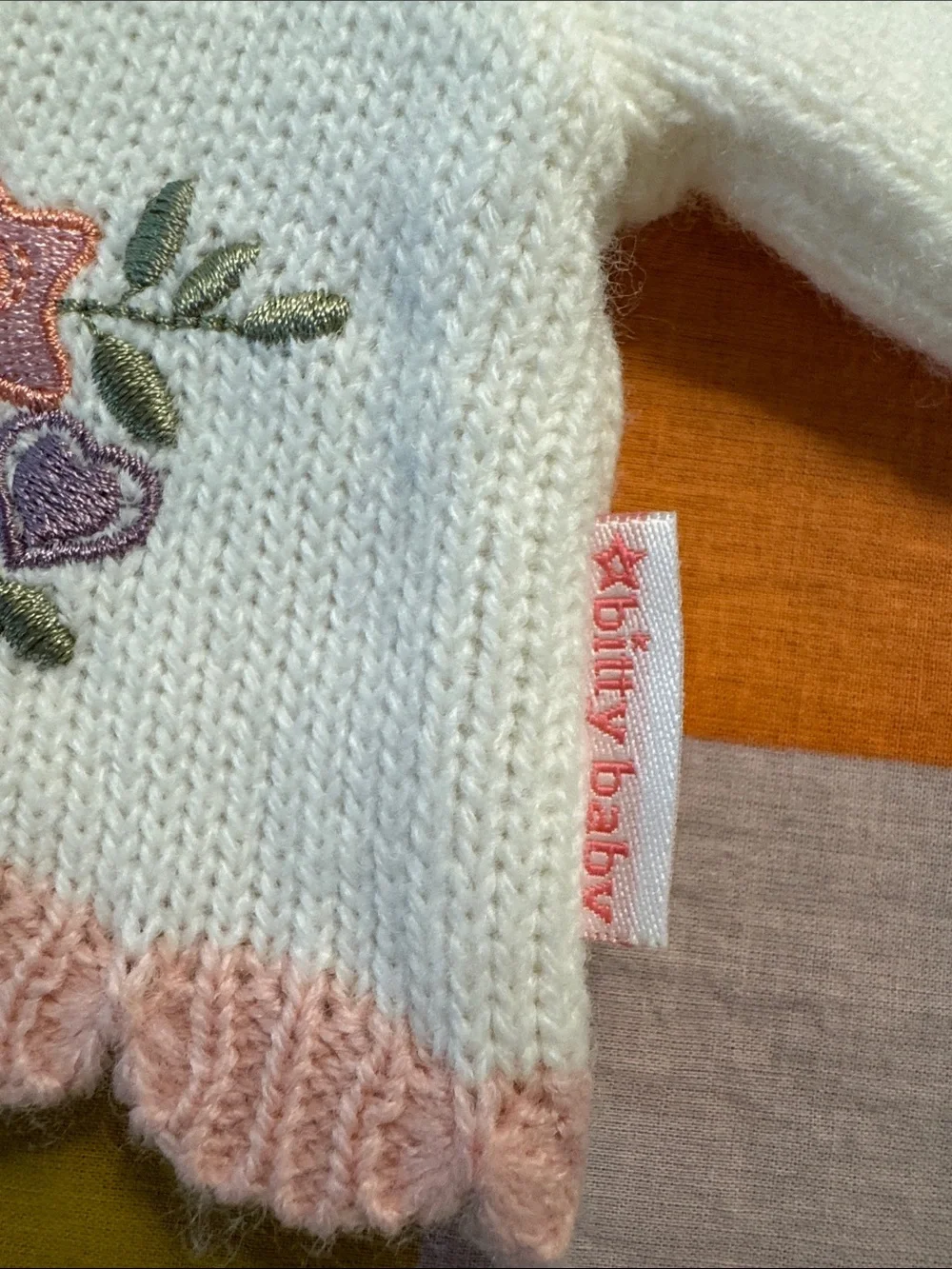 American girl bitty baby cardigan sweater